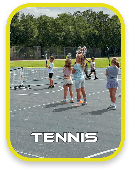 Tennis training session